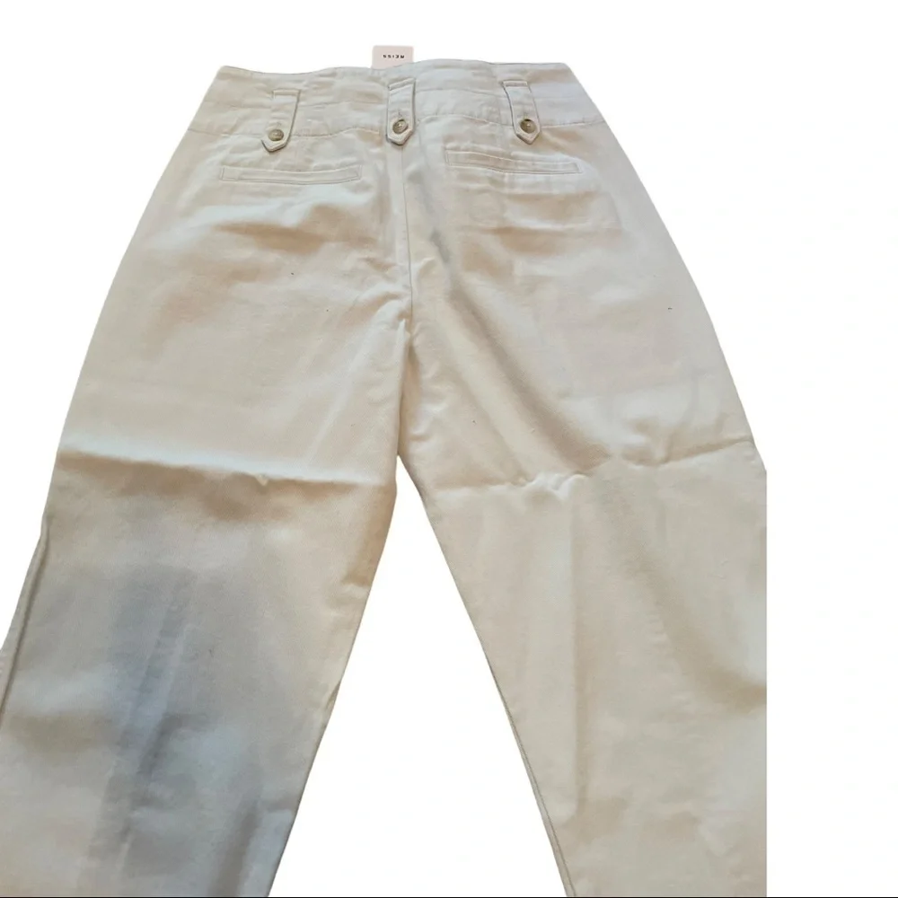 REISS BRADIE Cotton Tapered Cargo Trousers pale blue